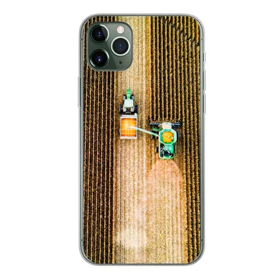 Produktbild von MuchoWow® Handyhülle Schutzhülle Hülle für iPhone 11 Pro Max Traktor - Feld - Land - Bauernhof - Ernte Silikon Softcase Handy Hülle - Schutz