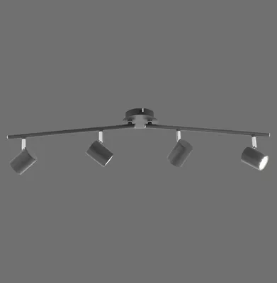 Produktbild von JUST LIGHT TARIK Deckenleuchte GU10 Warmweiss max.18W 4-fach anthrazit 11944-13