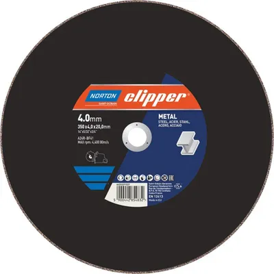 Immagine prodotto di Norton Clipper Dischi da taglio Metall A24R 350x4,0x20 mm 66253371527