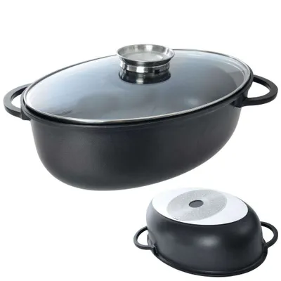 Obrázok produktu pre Panvica na pečenie ORION so skleneným vekom vhodná na indukciu AROMA