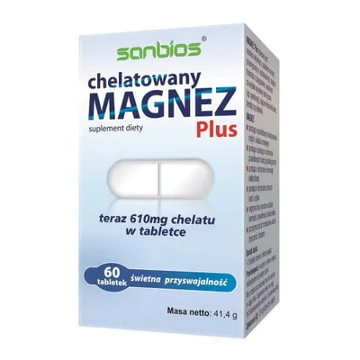 Obrázok produktu pre SANBIOS Magnézium Plus 60 tabliet
