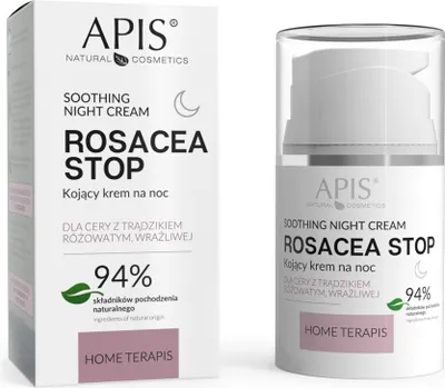 Produktbild von Apis | Nachtcreme Rosacea Stop - 50 ml - für empfindliche Haut - mit Azelainsäure und Hyaluron