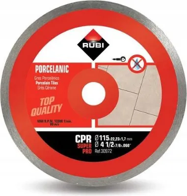 Image de Rubi CPR 115 SUPERPRO - de Disque diamanté pour carrelage continu en grès cérame (115 gresmm)