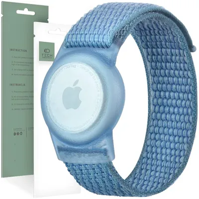 Produktbild von Tech-Protect Nylon Für Kinder Apple Airtag Blau