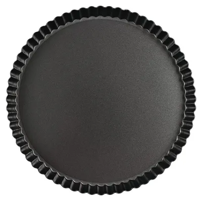 Immagine prodotto di Stampo per crostata con fondo rimovibile - Stampo per quiche - Acciaio al carbonio - 24 cm - Rivestimento antiaderente