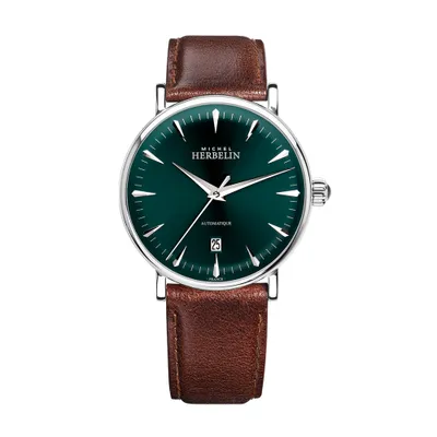 Produktbild von Michel Herbelin 1647/AP16BR Herren-Uhr Inspiration Analog Quarz Leder-Band
