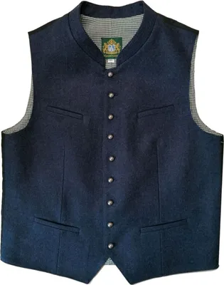 Hammerschmidt Trachten-Weste "Max" (Loden) in blau