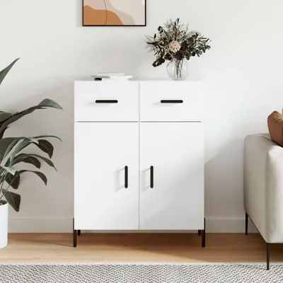 Image de vidaXL Sideboard Blanc 69,5x34x90 cm Bois composite