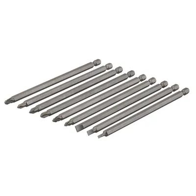 Produktbild von Silverline - Extra-lange Schraubendreherbits, 9-tlg. Satz