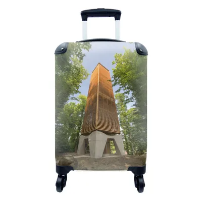 Produktbild von MuchoWow® Koffer Handgepäck Trolley Rollkoffer Kleine Reisekoffer mit 4 Rollen - Napoleonturm - Cabin Size < 55x40x23 cm & 55x40x20 cm - Fotokoffer - Kabinenkoffer - Boardgepäck - Reise-Box - Reisekoffer - Reisegepäck - Koffer mit Bild - Trolley für Kinder