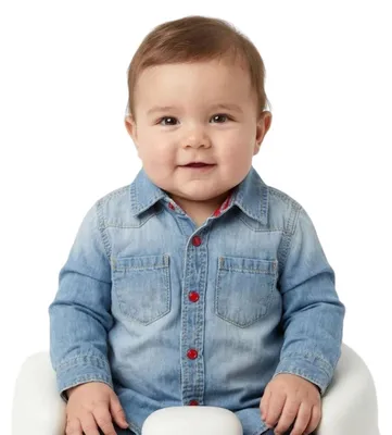 Produktbild von Original Marines Denim-Baumwollhemd für Kinder 68