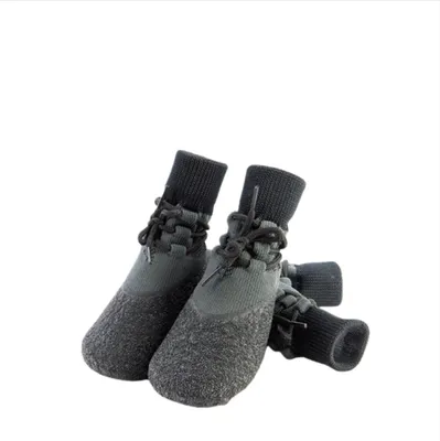 Image de INF Chaussures Imperméables Antidérapantes pour Animaux avec Sangles (Lot de 4) XS