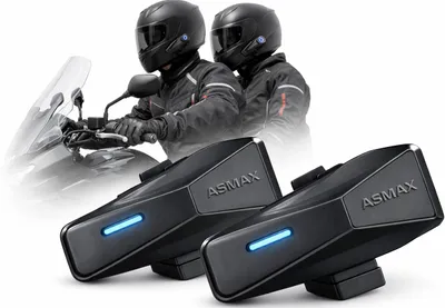 Obrázek produktu pro FARROT Rider PRO+ S2 motocyklový interkom Mesh Bluetooth 5.4 pro 2–8 osob, dosah 3000 m, set 2 ks