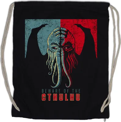 Produktbild von Urban Backwoods  Of Cthulhu, Turnbeutel, Farbe: Schwarz