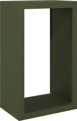 Produktbild von vidaXL Brennholzregal Grün 60x40x100 cm Stahl