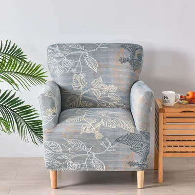 Produktbild von Stretch Sesselbezug Elastische Bedruckt Sofaüberzug Clubsessel Hussen,  Schonbezüge für Bankett Sessel, Stuhlhussen mit Armlehnen,Stil 6