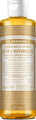 Image de Bronner`s 18in1 Savon naturel Bois de Santal Jasmin 240ml