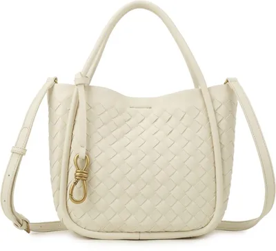 Immagine prodotto di Borsa a mano in ecopelle Giuliano, modello Neha, da donna, color beige
