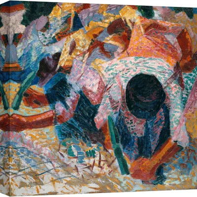 Obrázek produktu pro Obraz na plátně Umberto Boccioni - Dlažba, 1914 - 50X50 cm