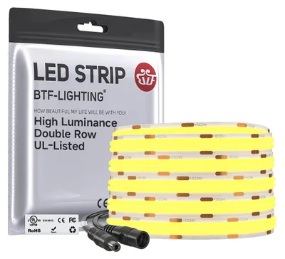 COB LED-Streifen 5m 960 LEDs/m 3000K Warmweiß 24V