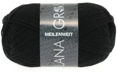 Produktbild von Lana Grossa - Meilenweit 4-fach 50g 1106 schwarz