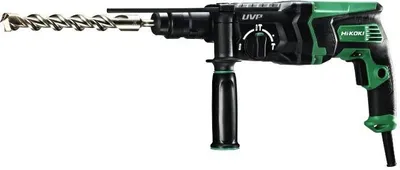 Produktbild von Hikoki Bohr- & Meißelhammer DH28PMY2 (Transportkoffer) 1 Zusatzhandgriff, 1 Bohrtiefenanschlag, 1 13 mm Schnellspannbohrfutter, 1 SDS-plus Wechselaufnahme, 1 Transportkoffer