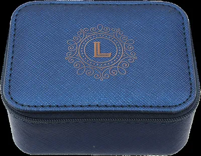 Produktbild von History & Heraldry personalisierte, persönliche Schmuckschatulle/Schmuckkästchen - Schmuckbox Blau L
