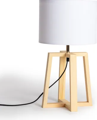 Produktbild von Tischlampe aus Holz Korsade Weiß