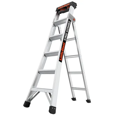 Zdjęcie produktu dla Aluminiowa drabina Altrex King Kombo 3 w 1 ze stopniami 6+4