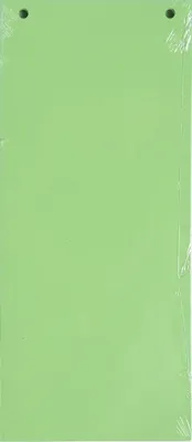 Produktbild von Exacompta 12x 100 Trennstreifen 2-fach gelocht RC Kart 105x240mm Grün 13445B