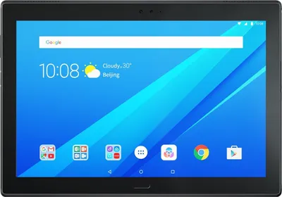 Image de Lenovo Tab 4 10 Plus, écran de 25,6 cm (10,1 pouces), résolution 1920 x 1200 pixels, 64 Go de stockage, 4 Go de RAM, système d'exploitation Android 7.0, couleur noire