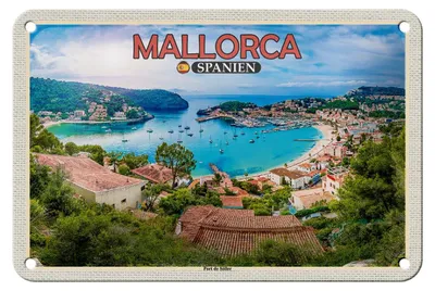 Produktbild von Blechschild Reise 18x12cm Mallorca Spanien Port de Sóller Urlaub