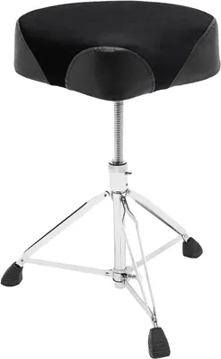 Produktbild von Trommelthron, höhenverstellbar, gepolsterter Sitz, schwarz