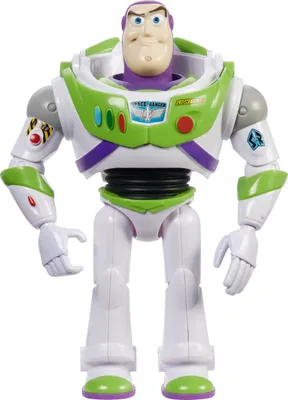 Obrázok produktu pre Mattel Veľká akčná figúrka Disney Pixar Buzz Rakeťák, cca 31 cm, superpozičná, detailná zberateľská figúrka z filmu Toy Story Space, od 3 rokov HFY27