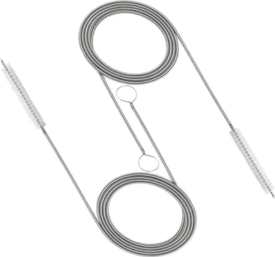 Produktbild von 2 Stück Kühlschrank Abfluss Reinigung,Schiebedach Ablauf Reinigen,Abflussbürste,Schlauchbürste,Reinigungsbürste Abfluss,Kühlschrank Reinigungsbürste,für Rohre mit Schmalem Abflussloch,150cm