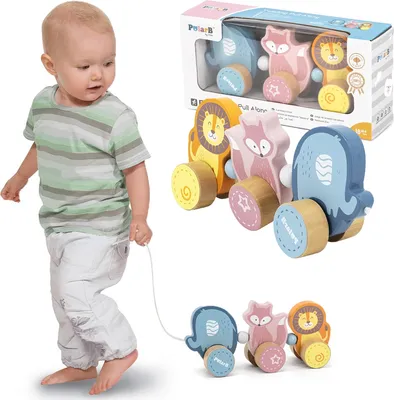 Produktbild von Viga 44023 PolarB Przyjaciele z Zoo do ciÄ gniÄcia