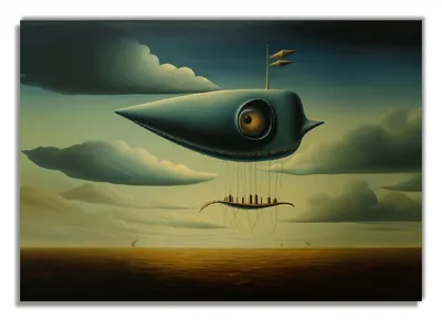 Produktbild von Wallario Poster - Himmelsfahrer, Kunstdruck Größe: 70 x 100 cm