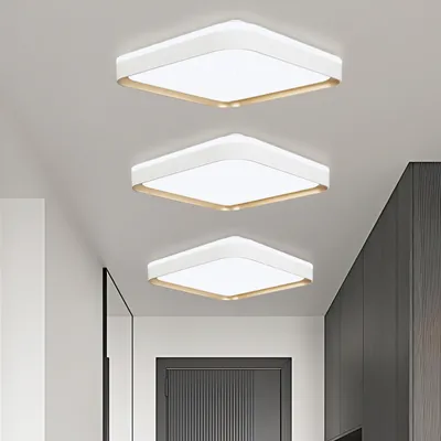 Obrázek produktu pro ZMH 3 LED stropní světlo obývací pokoj bílé stmívatelné s dálkovým ovládáním 32W úhlové 30cm stropní světlo s paměťovou funkcí pro kuchyň ložnici předsíň jídelnu