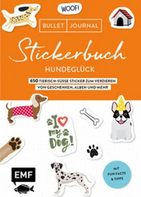 Produktbild von Bullet Journal Stickerbuch - Hundeglück