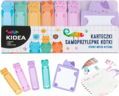 Produktbild von KIDEA KITTY Haftnotizen Index Lesezeichen