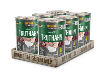 Produktbild von Belcando 512415, Adult, jede Rasse, Türkei, 400 g, Ohne Soja
