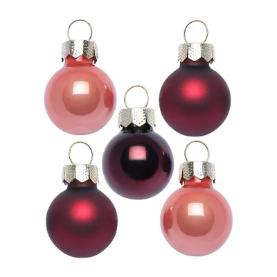 Produktbild von Weihnachtskugeln Glas 2cm 25 Stück - Vintage Rose
