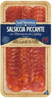 Produktbild von Salsiccia Piccante di Calabria Peperoncino Wurst 80g - San Vincenzo