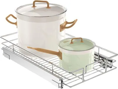 Produktbild von Famanu Schrank Organizer - Ausziehbare Regale - Küchenaufbewahrung - 54x23x9 cm