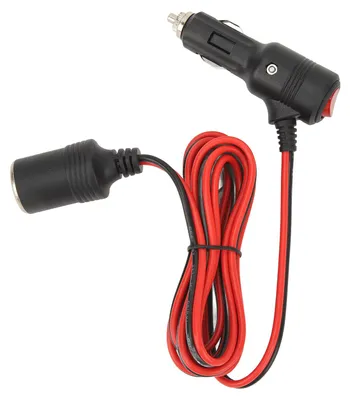 Zdjęcie produktu dla Gniazdo zapalniczki, 12 V, 24 V, wyjście 10–15 A, wtyczka typu cygaro, gniazdo, z bezpiecznikiem 15 A do kamery samochodowej