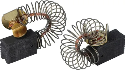 Produktbild von vhbw 2x Kohlebürste mit Sockel 6,3 x 10 x 14 mm kompatibel mit Protool Festool RG 130 E Elektrowerkzeug + Feder