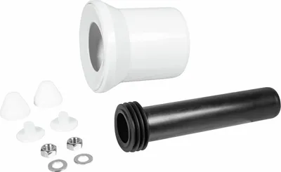 Productafbeelding van WC-aansluitset voor wandtoilet, 90/180 mm