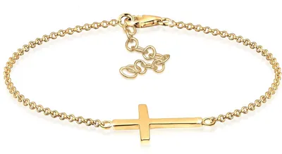 Obrázek produktu pro Zlatý náramek Goldhimmel s křížem, délka 17 cm