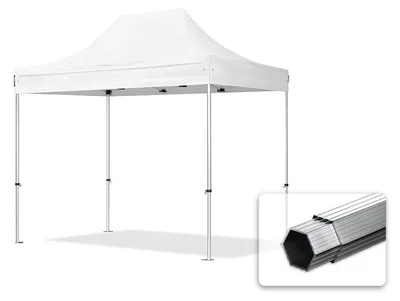 Produktbild von TOOLPORT 3x2m Aluminium Faltpavillon, ohne Seitenteile, weiß