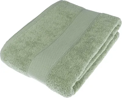 Produktbild von HOMESCAPES Frottee Badetuch 100% Baumwolle lindgrün